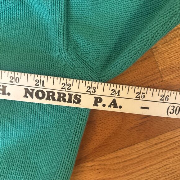 Vintage GAP Green Cardigan L Button Up Thick Chunky Preppy Yacht Yuppie knit - Picture 6 of 7